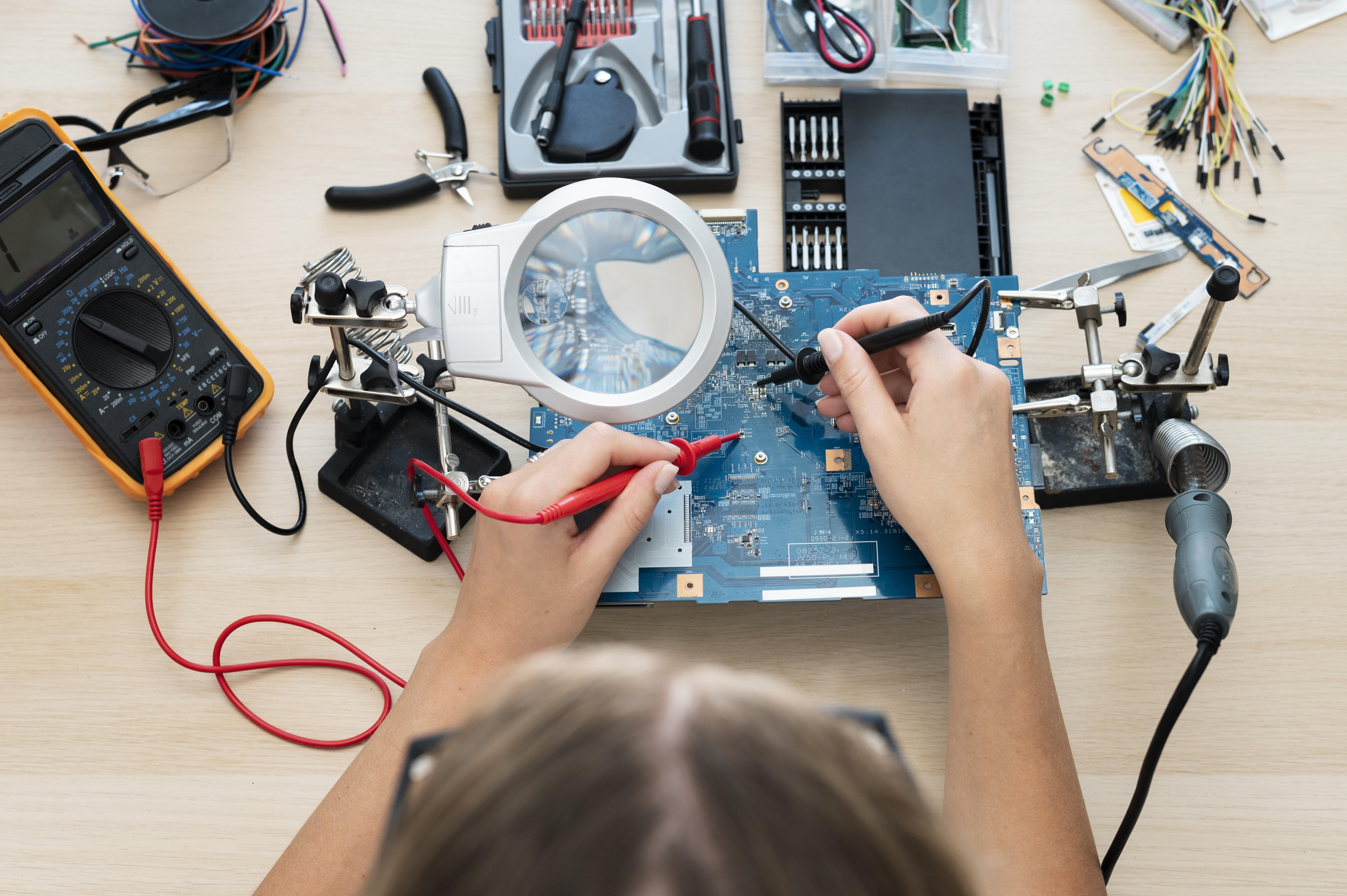TV repair workshop